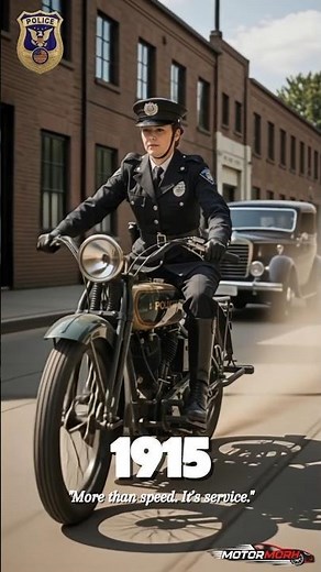 USA Police Bikes Evolution 1908–1979 🚨 | From Patrol to Power #shorts #bike #evolution