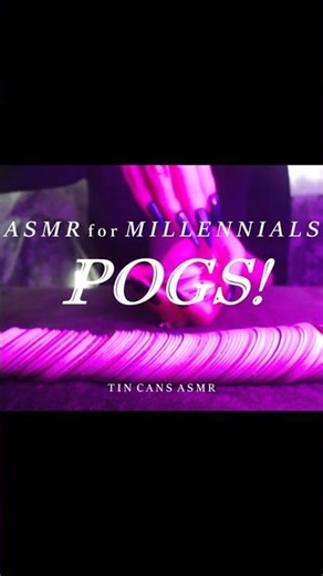 ASMR FOR MILLENNIALS: POGS! #asmr #asmrcommunity #millennials #millennial #nostalgia #adhdasmr