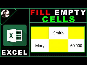 Excel Fill Empty Cells with Zero Null or 0 | Average Value Above