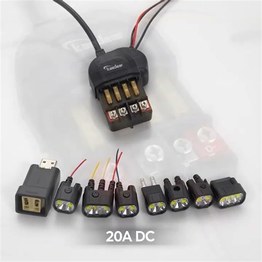 KAEDEAR DC12V 20A Motorcycle Power Relay Kit – 4-Way Fuse Block, Waterproof