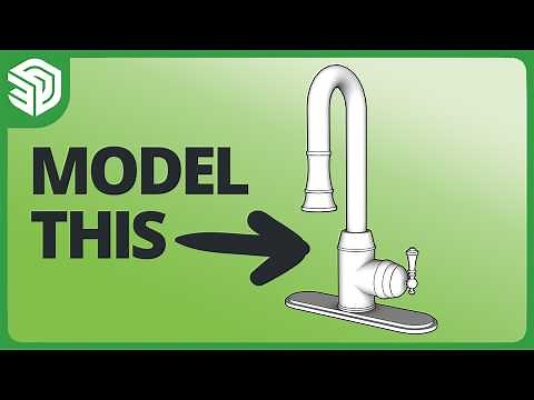How to 3D Model a Faucet | SketchUp Tutorial