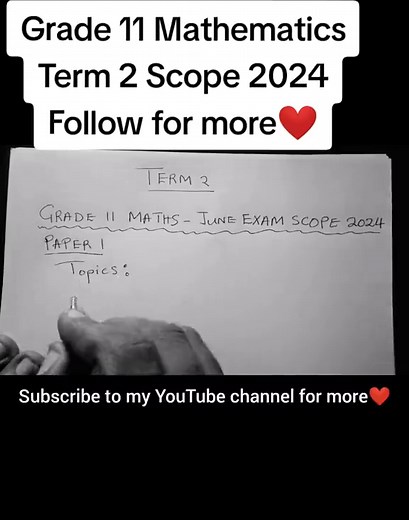 Grade 11 Mathematics: Term 2 Scope 2024 - Learn, Practice, and Excel in Maths!