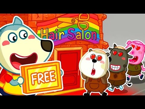 Wolfoo's Free Haircut Shop✂️What kind of haircut do you want? | Wolfoo and Friends