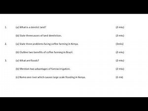 KCSE 2024 GEOGRAPHY PAPER 2