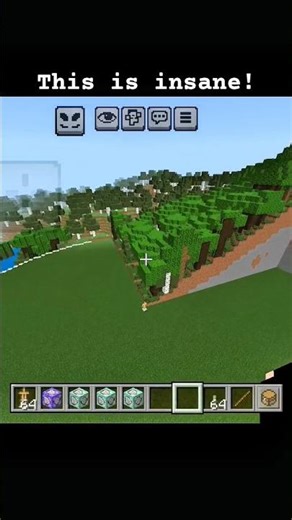 Perfect Circular Flat Area in Minecraft 😱 #minecraftbuilding #minecraftcommands