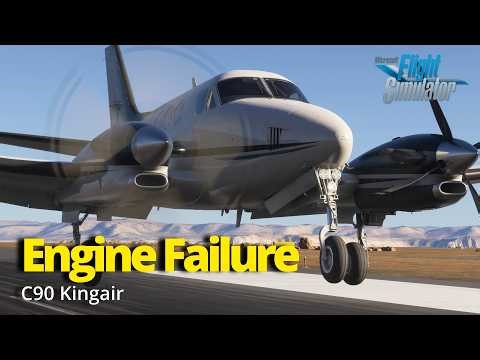 Engine Failure Takeoff | C90 Kingair | MSFS2024