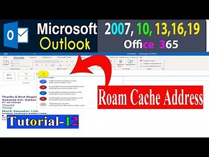 How to Backup and restore Address the Outlook’s RoamCache folder.
