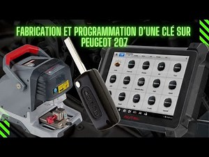 Key making and programming for a Peugeot 207