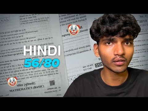 How I Scored 56/80 in Hindi Board Exam Without Studying | Class 10th
