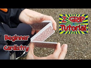 The Z grip / Z cut card flourish and control. Beginner cardistry tutorial and False cut