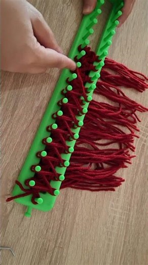 Knitting loom for beginners step by step #crochet #knitting #loom #scarf #knitting_loom_eljammari