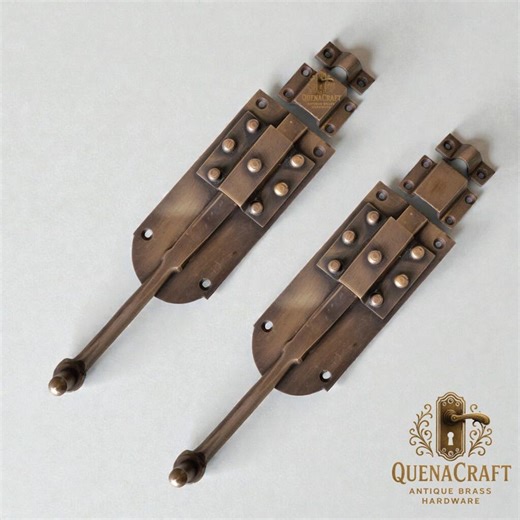 2X 7.5" Vintage Solid Brass Gate Door Latch - Etsy