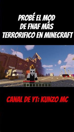 Probé el mod más terrorífico de FNAF en Minecraft
