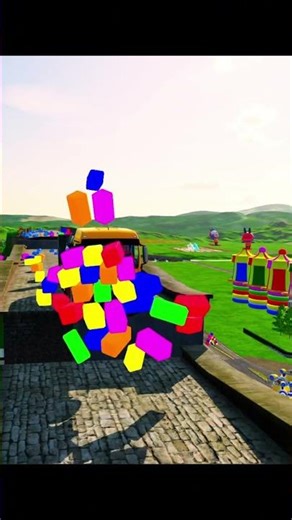 Yellow MAN with Police Cars #fs22 #colorfultractors