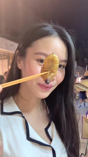 Trying Thailand’s exotic food 🤣 #thailand #exoticfood