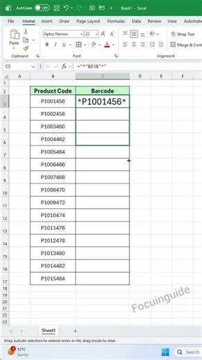 How To Create Barcode In Excel‼️ 100% Free Trick ⚡️✅