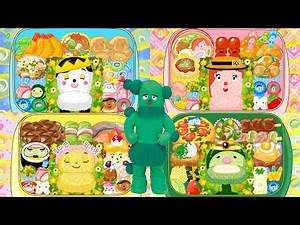【いすのまちのコッシー】コッシーとチョコンとスワリンとレグのかわいいお弁当！みいつけた！おやこでいすのまちのコッシー！