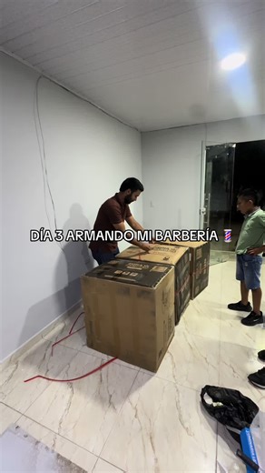 Día 3 Armando mi barbería y 25/90 del reto @@ema_medinaok #barberia #emprendedor #viral #proceso