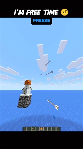 TIME FREEZE Trick in Minecraft… Then BOOM 😱🏹