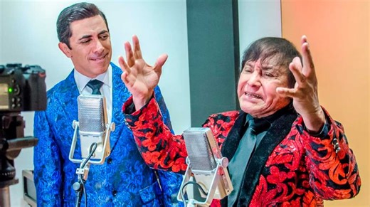 Ricky Maravilla reversionó su clásico más conocido en versión tango junto al actor que encarna a Carlos Gardel