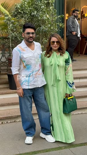 Kapil Sharma With His Wife Ginny Spotted To Promoting Kis Kisko Pyaar Karoon 2 #kapilsharma #celebrity #fashion | Bol Bollywood