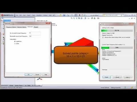 SolidWorks Simulation- Harmonic Advanced Settings, Part 1
