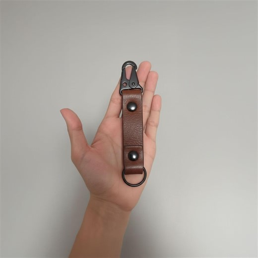 Handmade Full-grain Leather Keychain Clip EDC Leather, Carabiner Key Holder Premium Leather EDC Tactical Keychain Minimalist Key Fob - Etsy Australia