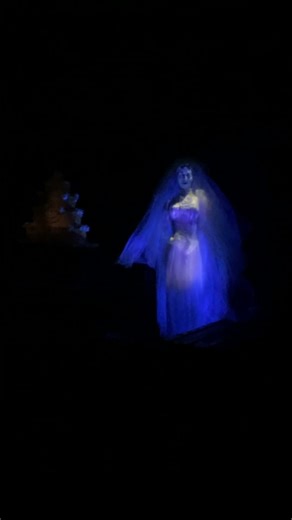 Haunted Mansion's Deathly Bride #disney #hauntedmansion #themepark