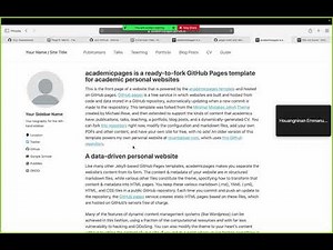 COESSING 2023: Make a personal website with GitHub!
