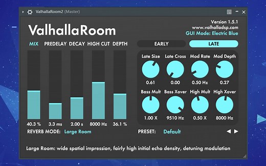 Valhalla效果器插件最新版下载安装教程 ValhallaRoom Delay EQ