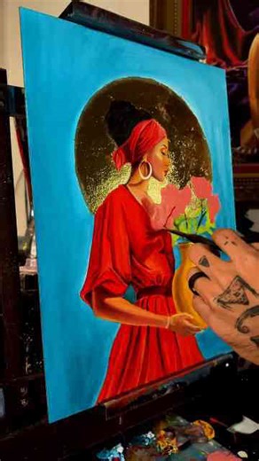 Gold leaf art where light meets meaning