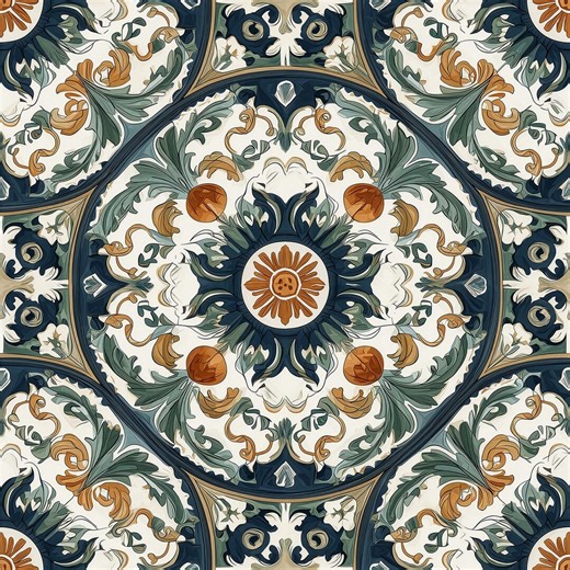 2013 -tuscan Sun - 8x8 6x6 4.25x4.25 - Mediterranean Tile, Blue Tile, Vintage Tile, Decorative Accent Tile. Spanish Tile - Etsy
