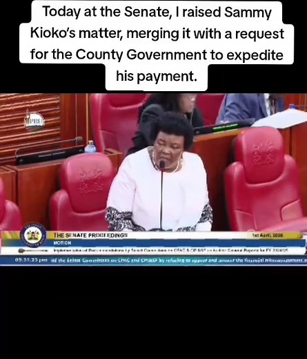 Senate Discusses Sammy Kioko's Payment with County Government