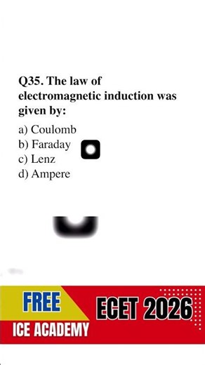 FREE ECET 2026 physics and chemistry Classes 🚀 | Q-20 ,#iceacademy,#ecet2026 #ecetexam