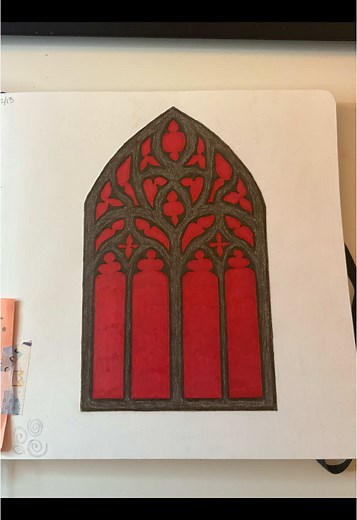 Gothic Stained Glass Drawing Techniques