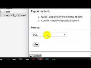 How to Export Database Code to Sql File in PHPmyAdmin