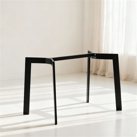 Extendable Industrial Table Frame for Workshop/Office - Steel Metal, OEM Custom Design