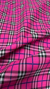 Hot Pink Plaid Prints Poly Cotton Fabric: 44" W BTY Crafts Clothing - Etsy