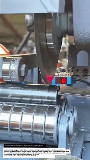 Metal Coil Slitting Machine Process – High Precision Rotary Cutting Technology.