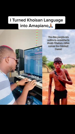 I Turned Khoisan Language into Amapiano🙏🏽 #Killorbeezbeatz #tiktoksa #fyp #fy #trending