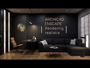 Archicad 25 & Enscape Rendering Interior Office