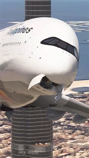 Philippine Airlines A380 (Fictional Livery): Approach near the Burj Khalifa