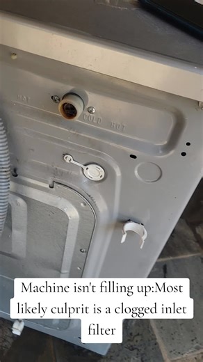 Fixing Washing Machine Fill Issues: Clogged Inlet Filter
