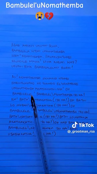 Bambulel'uNomathemba - Gwijo Avenue Song Lyrics