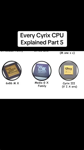 Media GX Family of Cyrix CPUs Explained