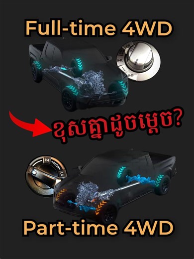 333K views · 10K reactions | Full-time 4WD VS Part-time 4WD ខុសគ្នាដូចម្តេច? គុណសម្បត្តិ? គុណវិបត្តិ? ទស្សនាវីដេអូនេះហើយឈប់ច្រលំទៀត! #CPGX #KVR #4wd | CPG X-pedition | Facebook