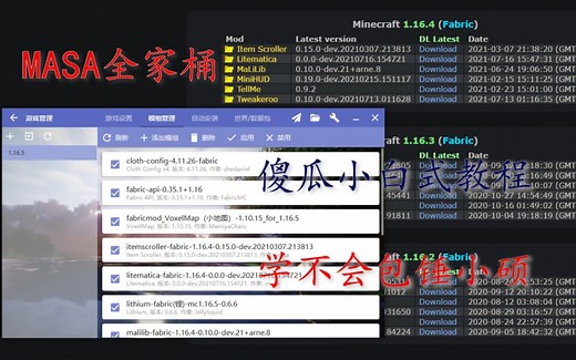 傻瓜小白式教学百分百教你学会安装“MASA”全家桶，教你安装MASA全家桶包会！不会来锤小硕