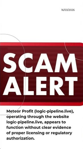 Meteor Profit (logic-pipeline.live) Review: Do not Invest #scamalertreviews #review #crypto
