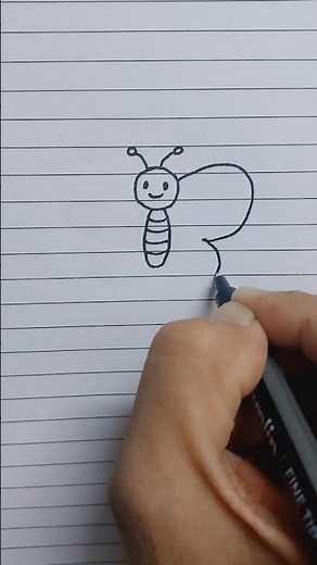 butterfly easy drawing #drawing #drawingtutorial #butterfly #diy #shorts #art #easydrawing