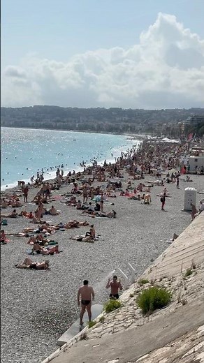 Nice France: Relaxing 4K Beach Walk with Seaside Calm